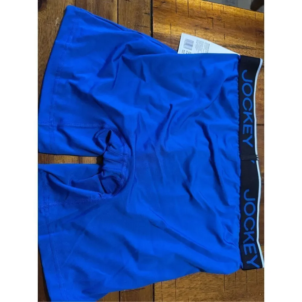 NWT Jockey Blue Mens Boxer Briefs Size Medium